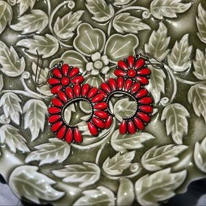 Red earrings